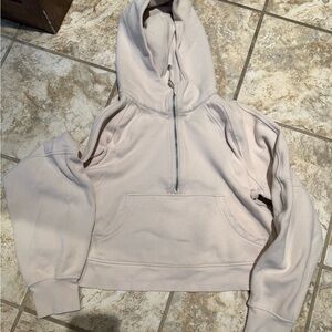 Lululemon Women's Scuba Tan 1/4 Zip Hoodie — M/L